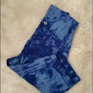 Lululemon 10inch Biker Shorts Tie Dye Like New Size 6/ Small